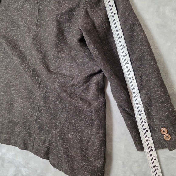 Calvin Klein Women's Tweed Blazer Jacket Brown Wool‎ Blend Made in USA Size M - Picture 10 of 10